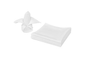 Witte Servetten 50x50cm, 100 stuks - 35% Korting!