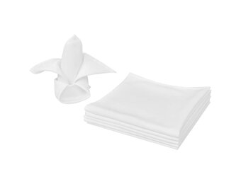 Witte Servetten 50x50cm, 100 stuks - 35% Korting!