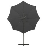 vidaXL Zweefparasol LED 300cm Antraciet - 35% Korting!