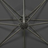 vidaXL Zweefparasol LED 300cm Antraciet - 35% Korting!