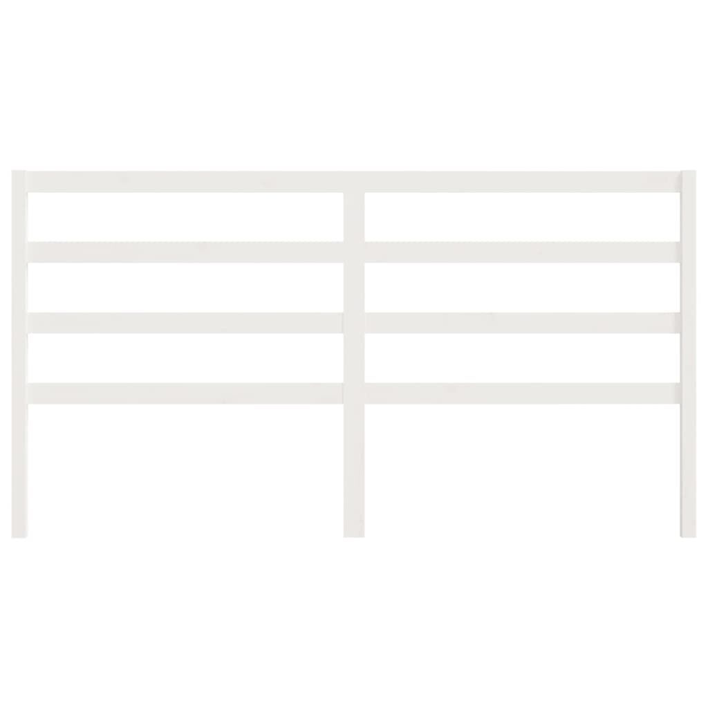 Hoofdbord Grenenhout Wit 186cm - 65% Korting!