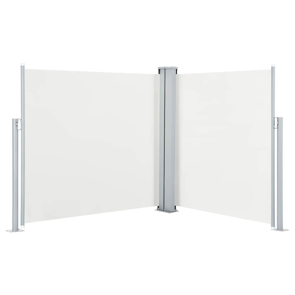 VidaXL Uittrekbaar Windscherm 120x600cm Crème - 47% Korting!