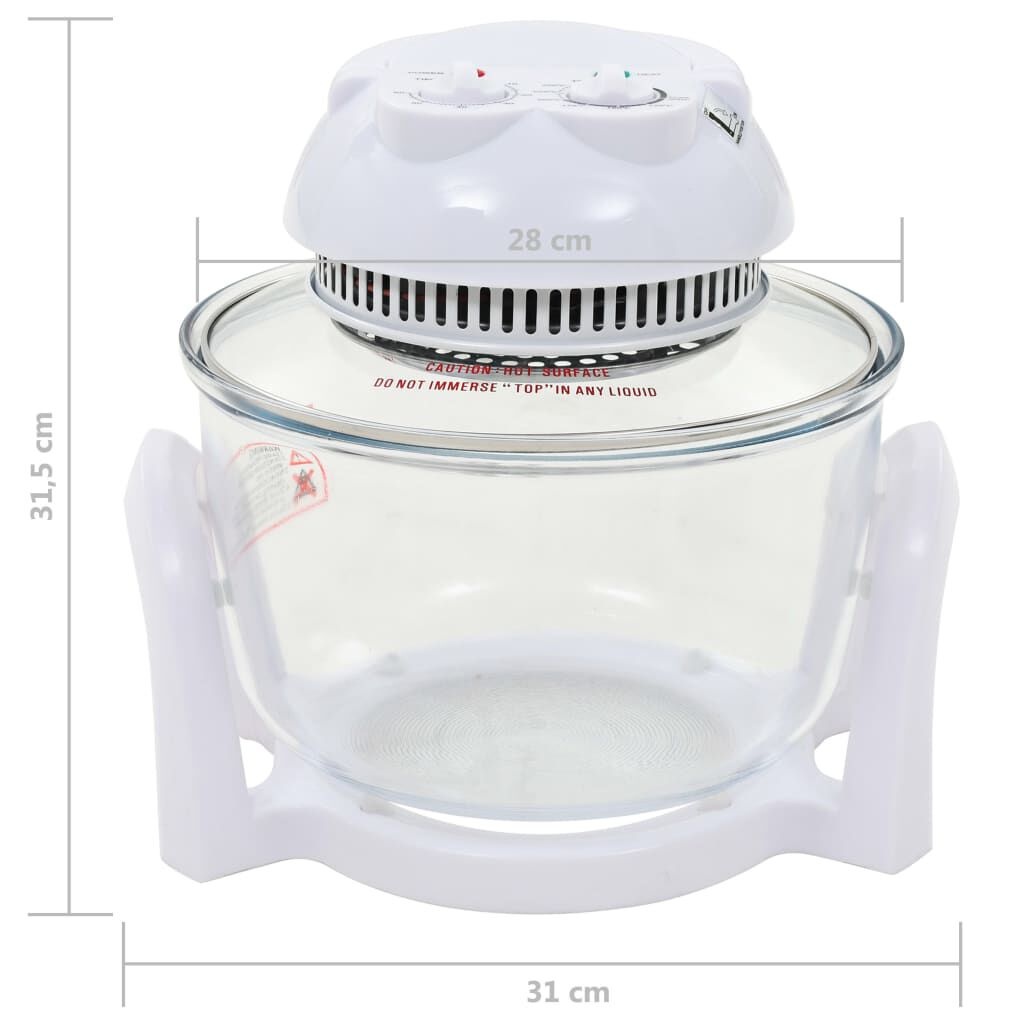 vidaXL Halogeen Heteluchtoven 10L - 46% Korting!