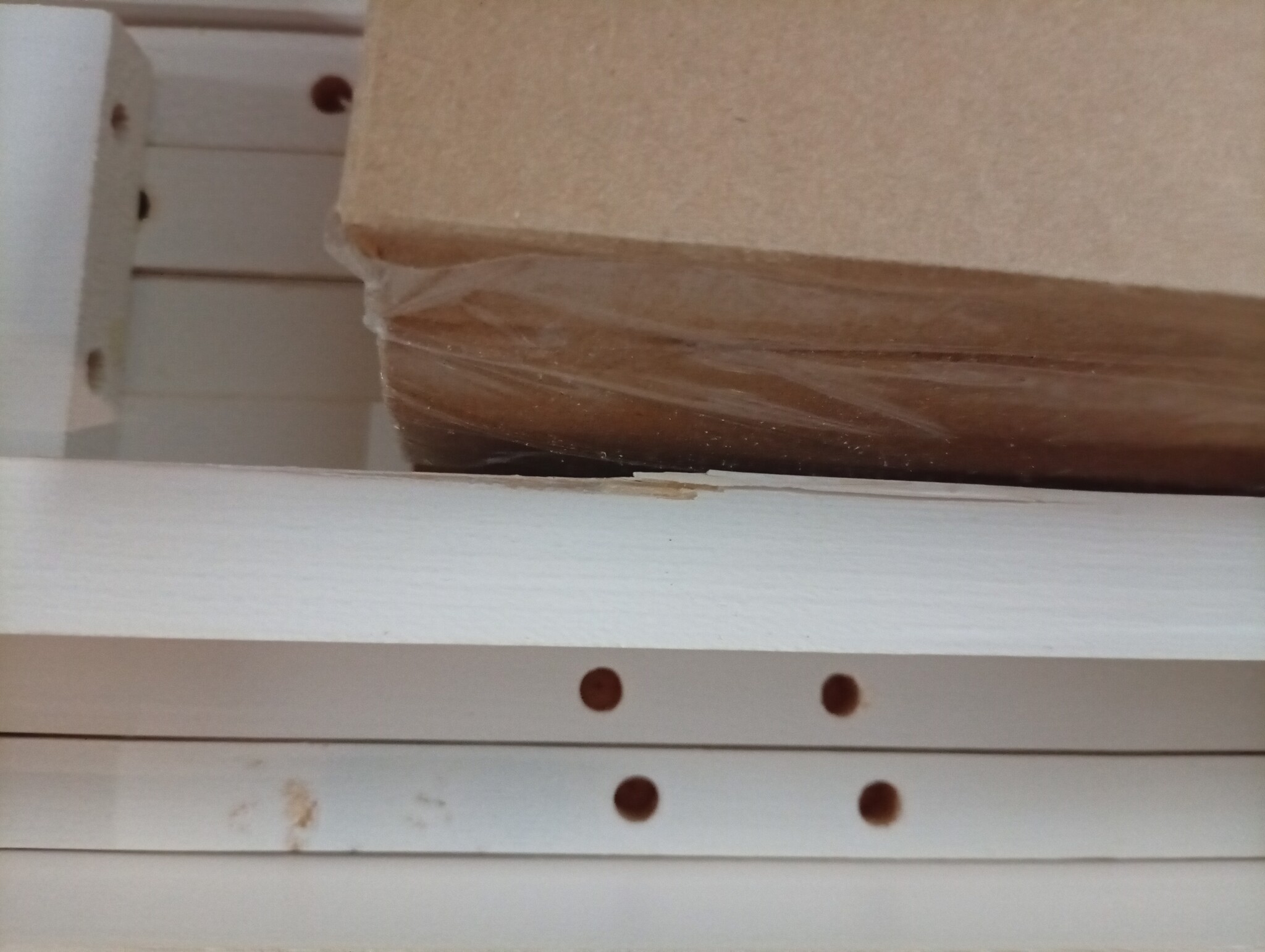 Bedbank Grenenhout 90x200cm Wit - 55% Korting! (Krasje)