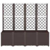 vidaXL Plantenbak met Latwerk Bruin - 40% Korting!