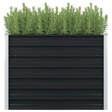 vidaXL Verhoogde Plantenbak 100x100cm - Antraciet - 60% Korting!
