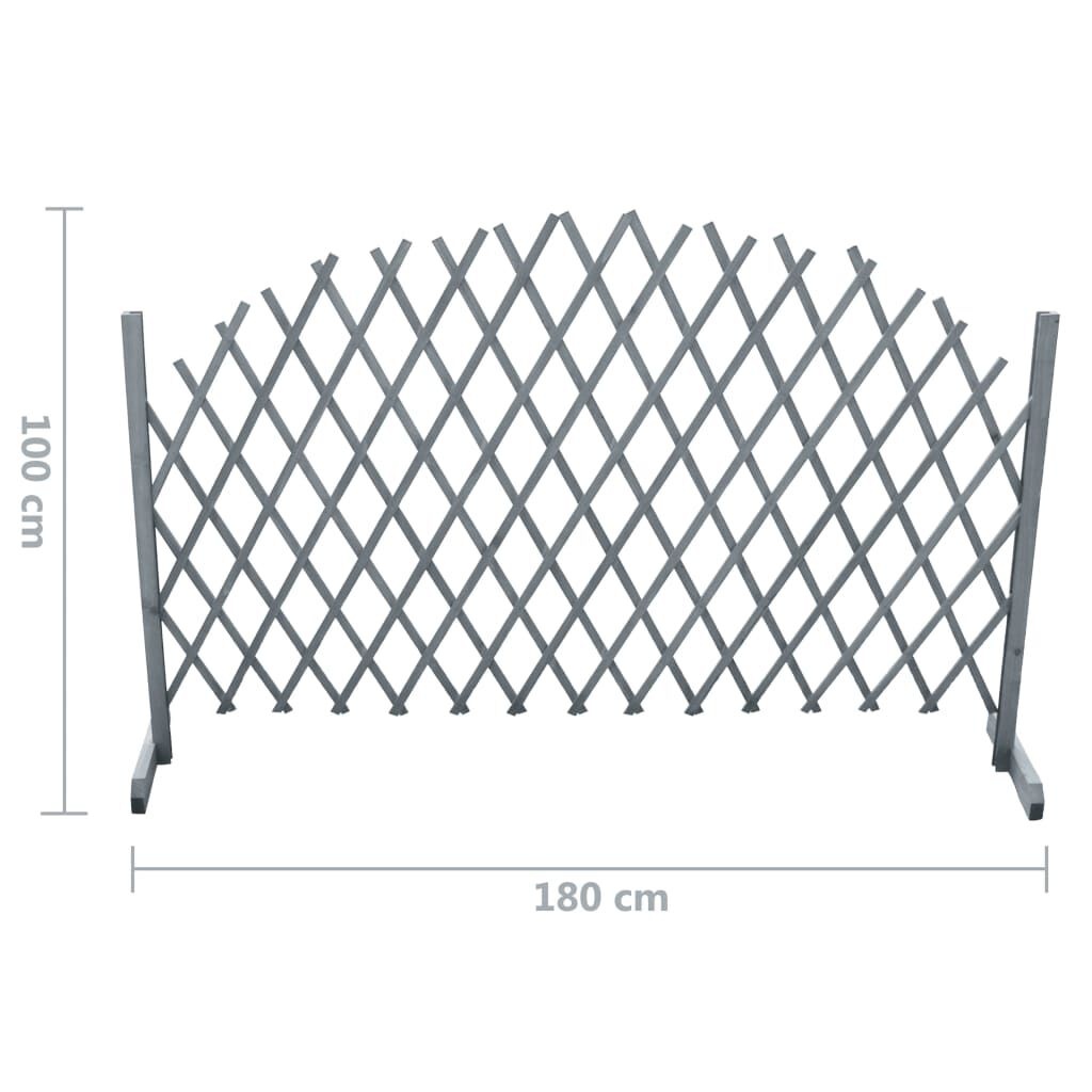 VidaXL Tuinlatwerk 1,8x1m Vurenhout Grijs -40% Korting!