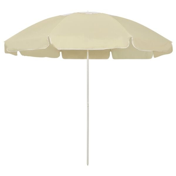 Strandparasol 240cm Zandgeel - 46% Korting! (Geretourneerd)