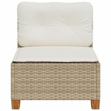 Tuinbank Beige Rattan m. Kussens -46%! (Verpakking Beschadigd)