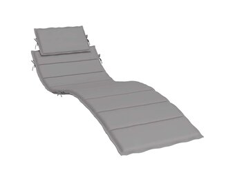 vidaXL Ligbedkussen Grijs 186cm - 40% Korting!