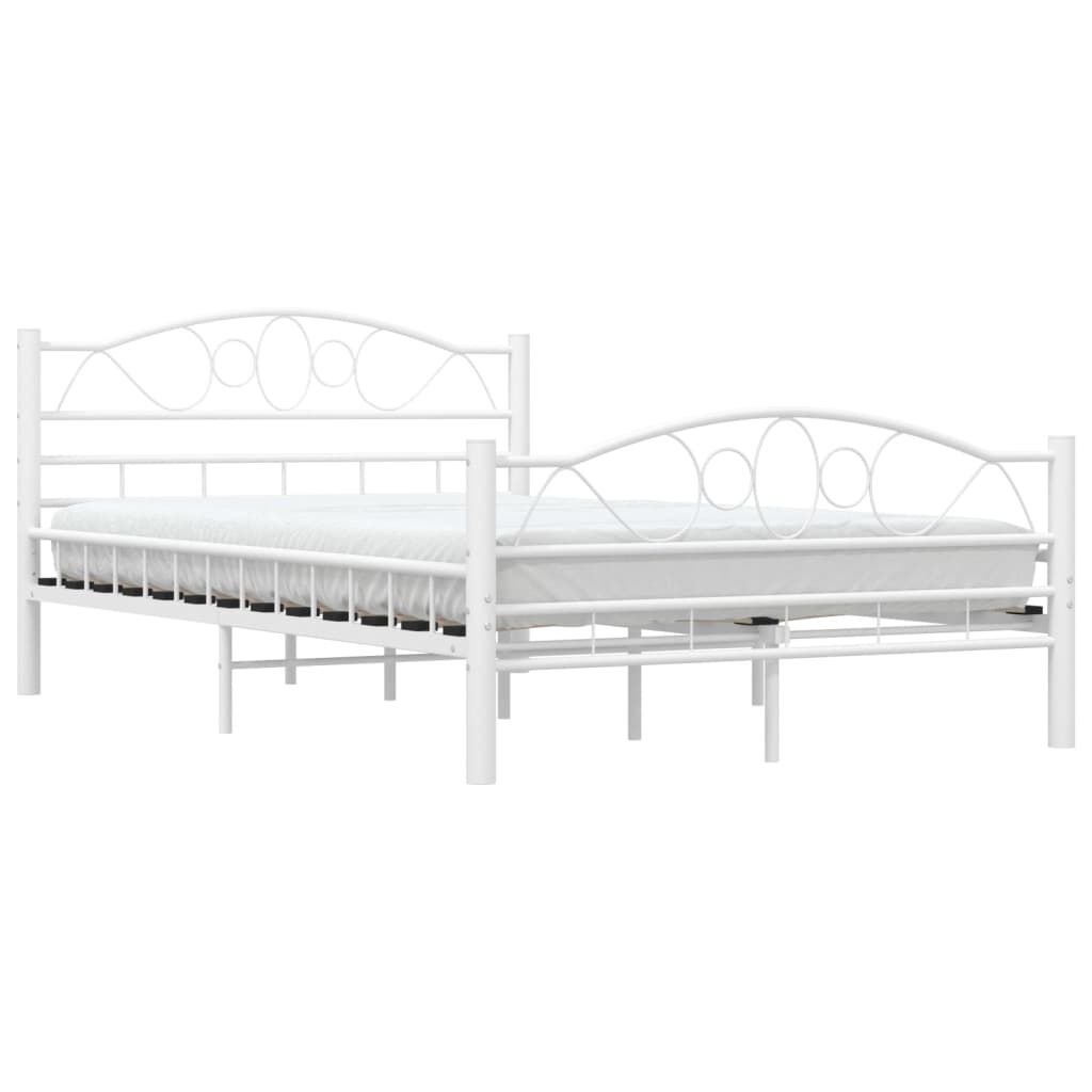 vidaXL Bedframe 120x200 Wit - Zo Goed Als Nieuw! 40% Korting