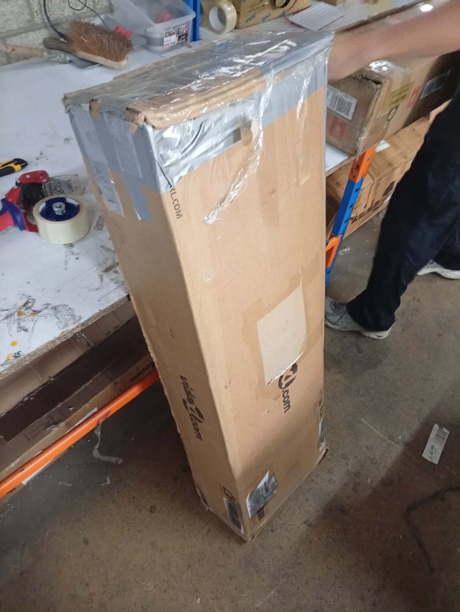Grenen Bedframe 150x200 Wasbruin -59%! Krasjes, Super Deal!