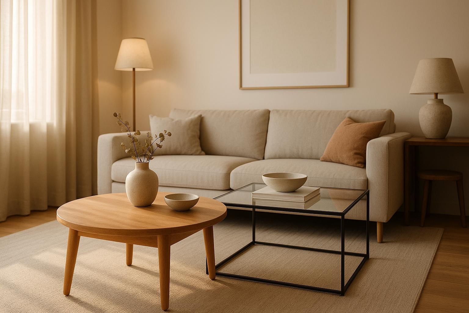 Ronde vs. vierkante salontafels: welke past bij jouw woonkamerflow?
