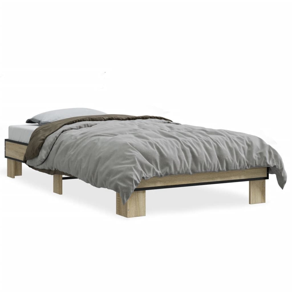 Bedframe Sonoma Eiken 100x200 - 47% Korting! Nieuw!