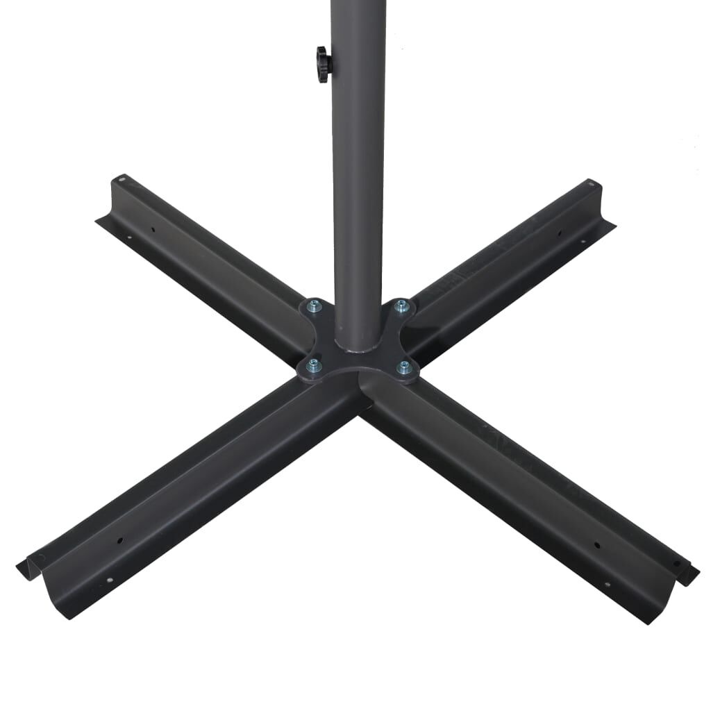 vidaXL Parasol met aluminium paal 600 cm groen