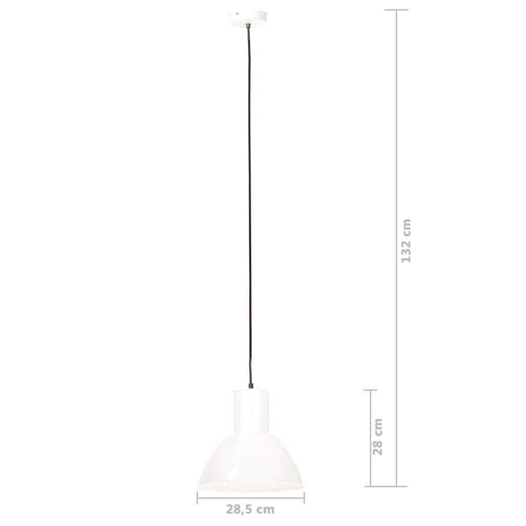 vidaXL Hanglamp Wit - E27, 28,5cm - 60% Korting! (Krasjes)