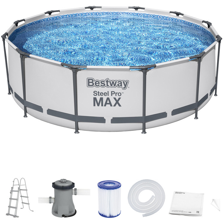 Bestway Zwembad Set 366x100cm - Pomp & Trap - 40% Korting!