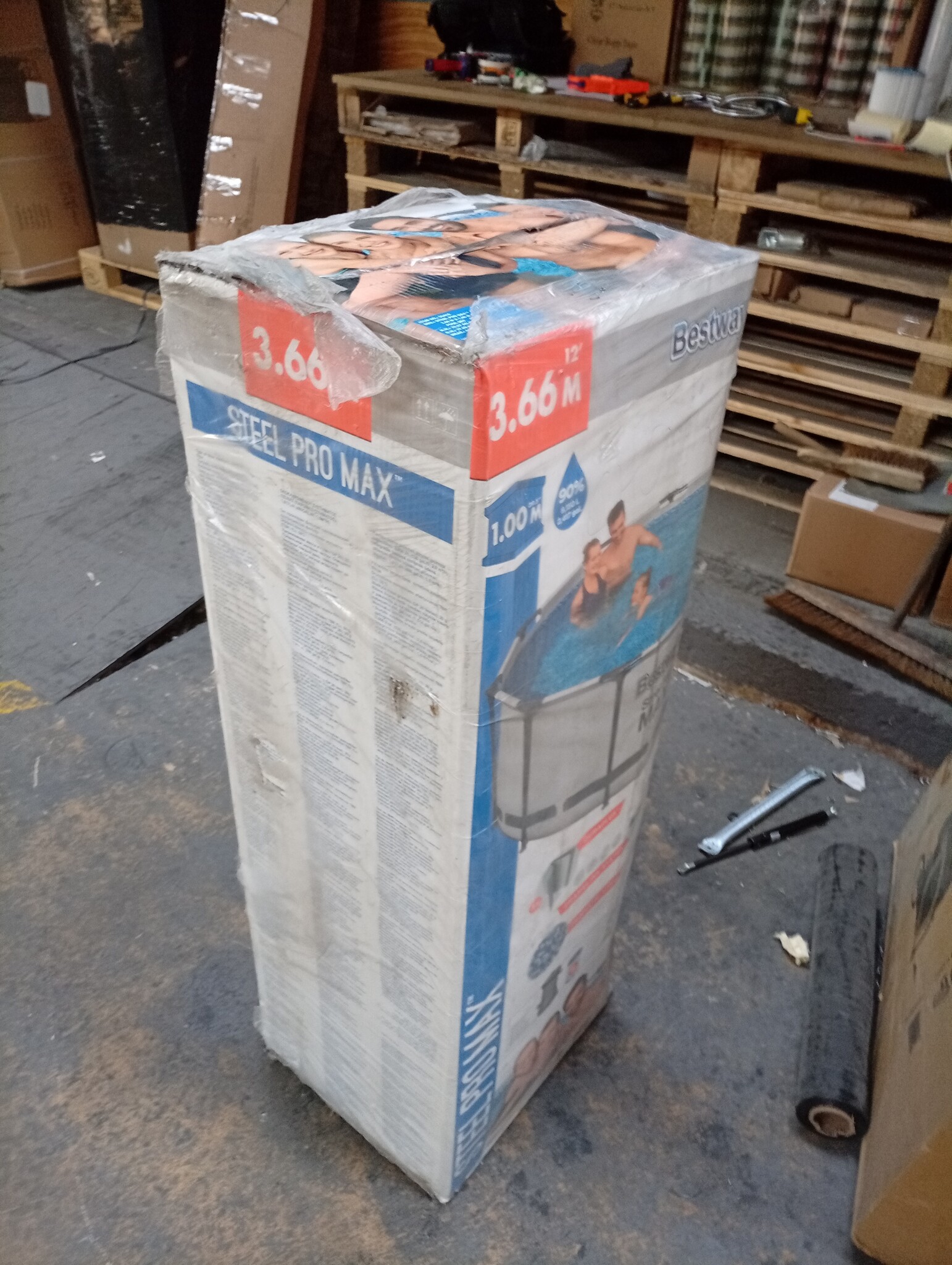 Bestway Zwembad Set 366x100cm - Pomp & Trap - 40% Korting!