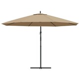VidaXL Zweefparasol 350cm Taupe - 53% Korting!