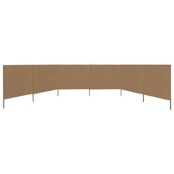 VidaXL Windscherm 800cm Taupe - 64% Korting! (Beschadigd)