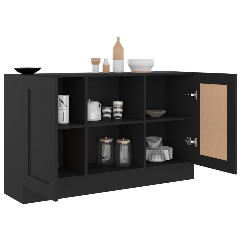 Dressoir Zwart 120cm - vidaXL - Krasjes - 55% Korting!