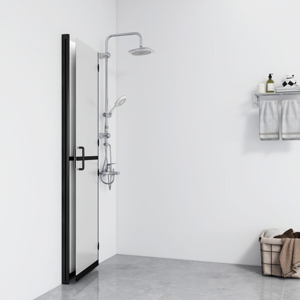 Inloopdouchewand Inklapbaar 70x190 cm -55%! Mat Glas