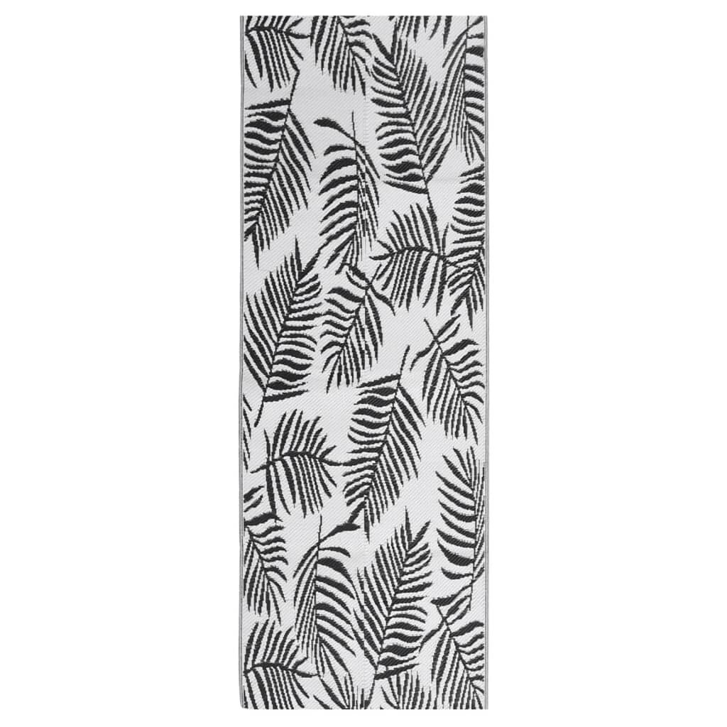 vidaXL Buitenkleed ARAKIL Zwart 80x250cm - 61% Korting!