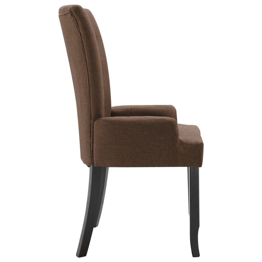 vidaXL Eetkamerstoel Bruin met Armleuning - 60% Korting!