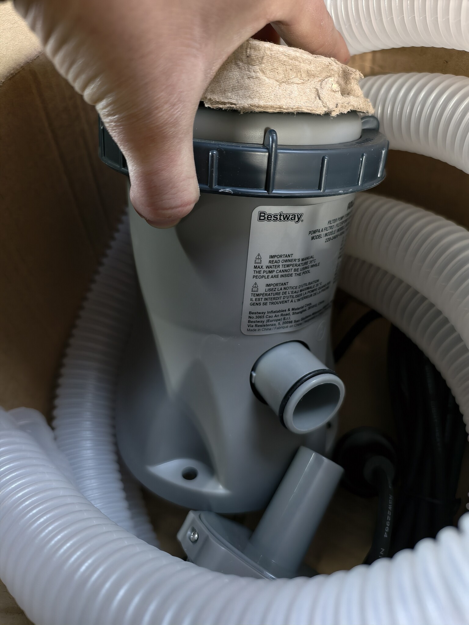 Bestway Filterpomp 1249 l/u - Type I - 60% Korting!