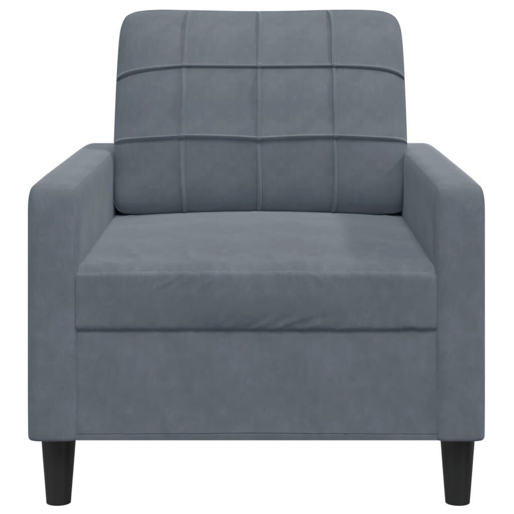 VidaXL Fauteuil Fluweel Donkergrijs -55% Korting!