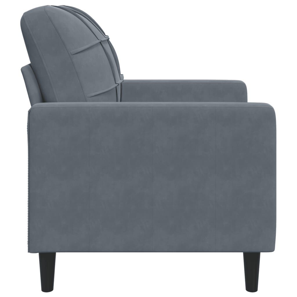 VidaXL Fauteuil Fluweel Donkergrijs -55% Korting!