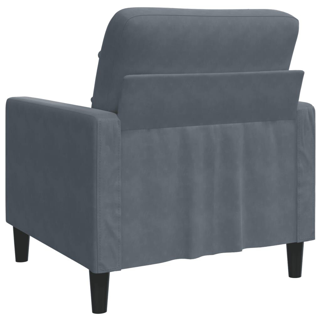 VidaXL Fauteuil Fluweel Donkergrijs -55% Korting!