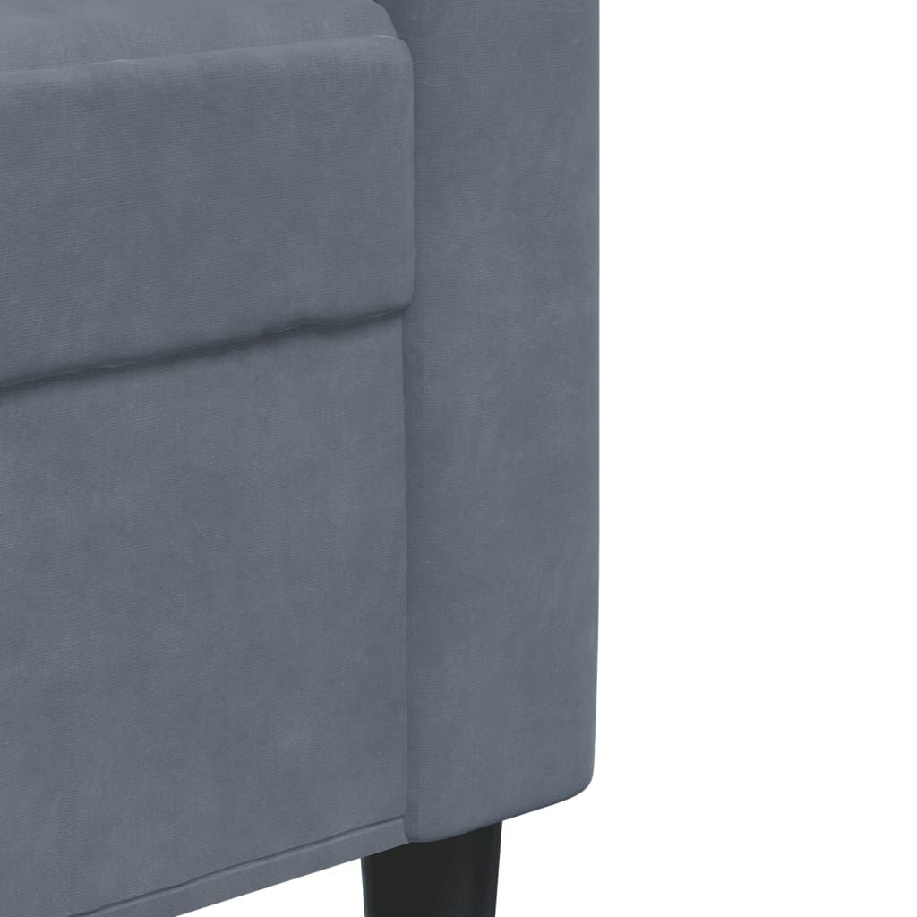 VidaXL Fauteuil Fluweel Donkergrijs -55% Korting!