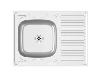 vidaXL RVS Gootsteen 80x60 - Topdeal! 35% Korting