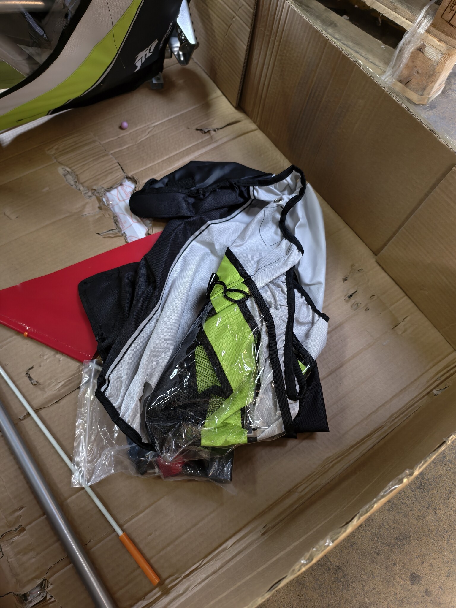 Fietskar Kind & Buggy 2-Zits Lime - Met Schokbrekers - 40% Korting!