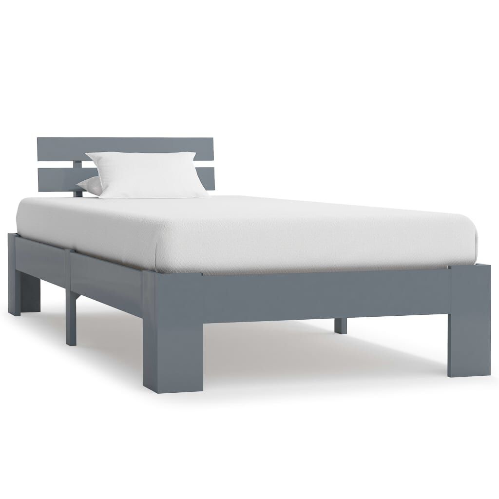 Grenen Bedframe 100x200 Grijs - 60% Korting! (Retour)
