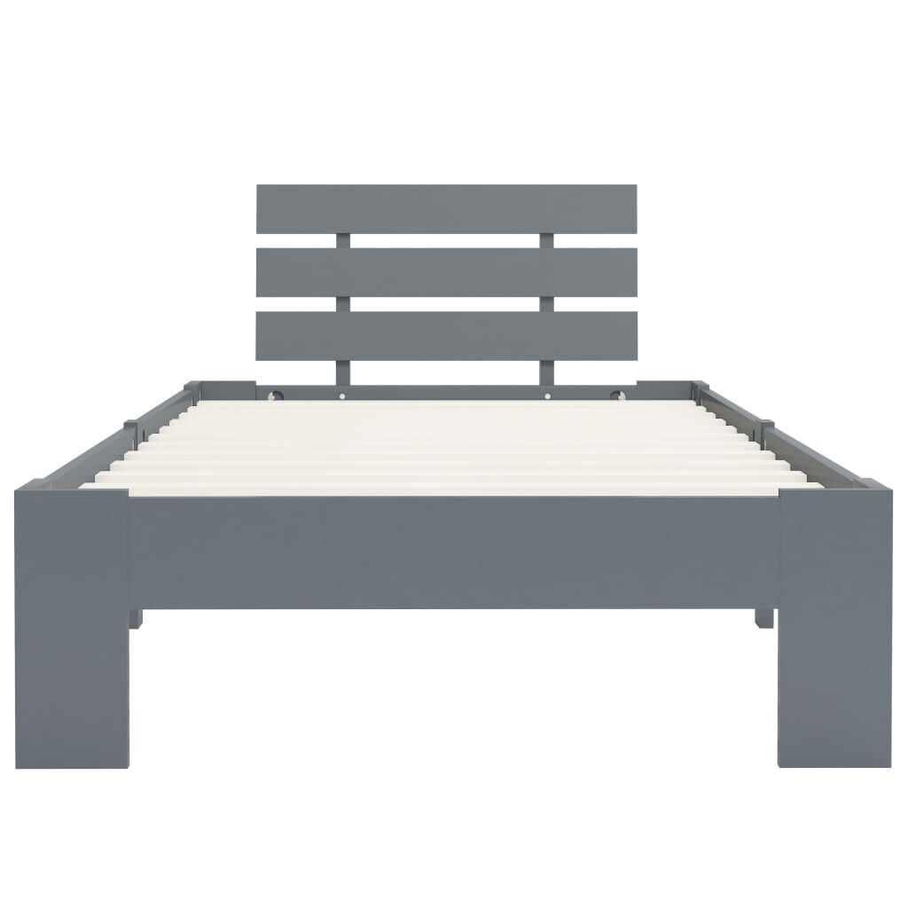 Grenen Bedframe 100x200 Grijs - 60% Korting! (Retour)