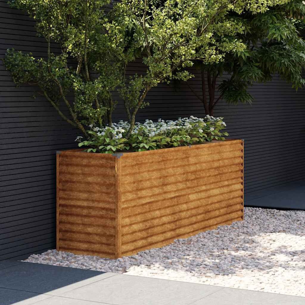 VidaXL Verhoogde Plantenbak Cortenstaal 196cm - 55% Korting!