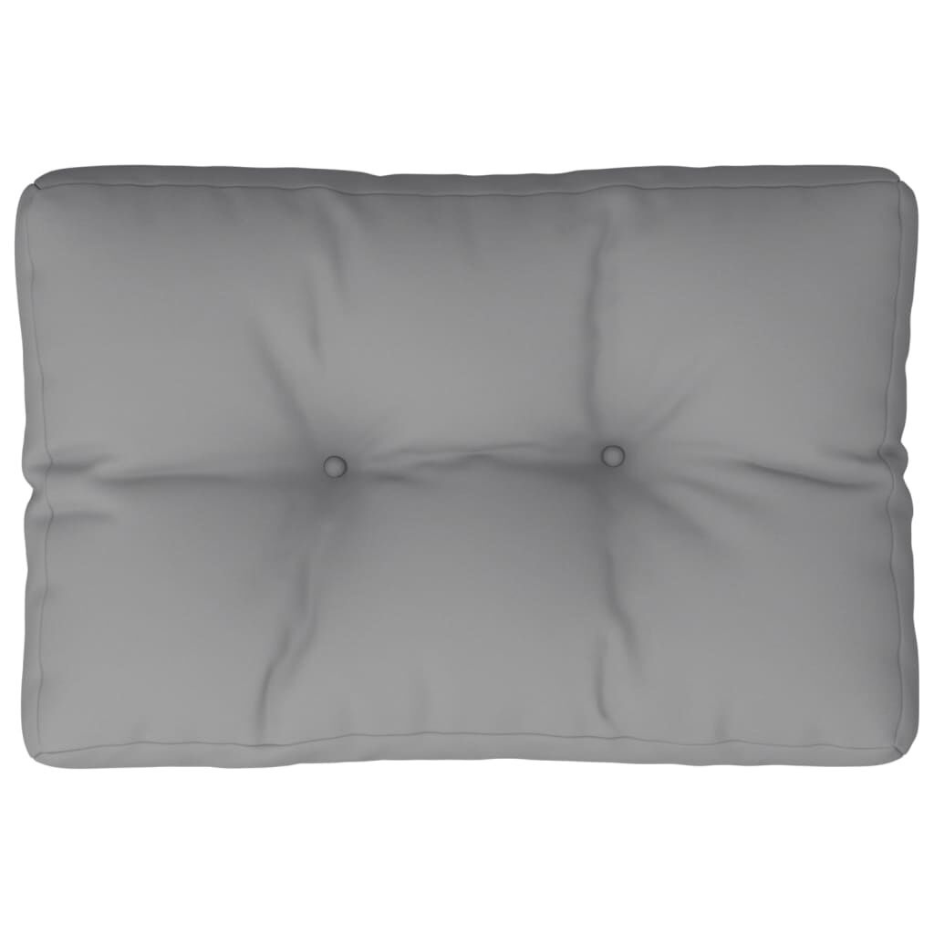 vidaXL Palletkussen Grijs 50x40x12cm - 40% Korting!