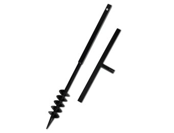 Grondboor 80mm - Handvat & Dubbele Schroef - 60% Korting!