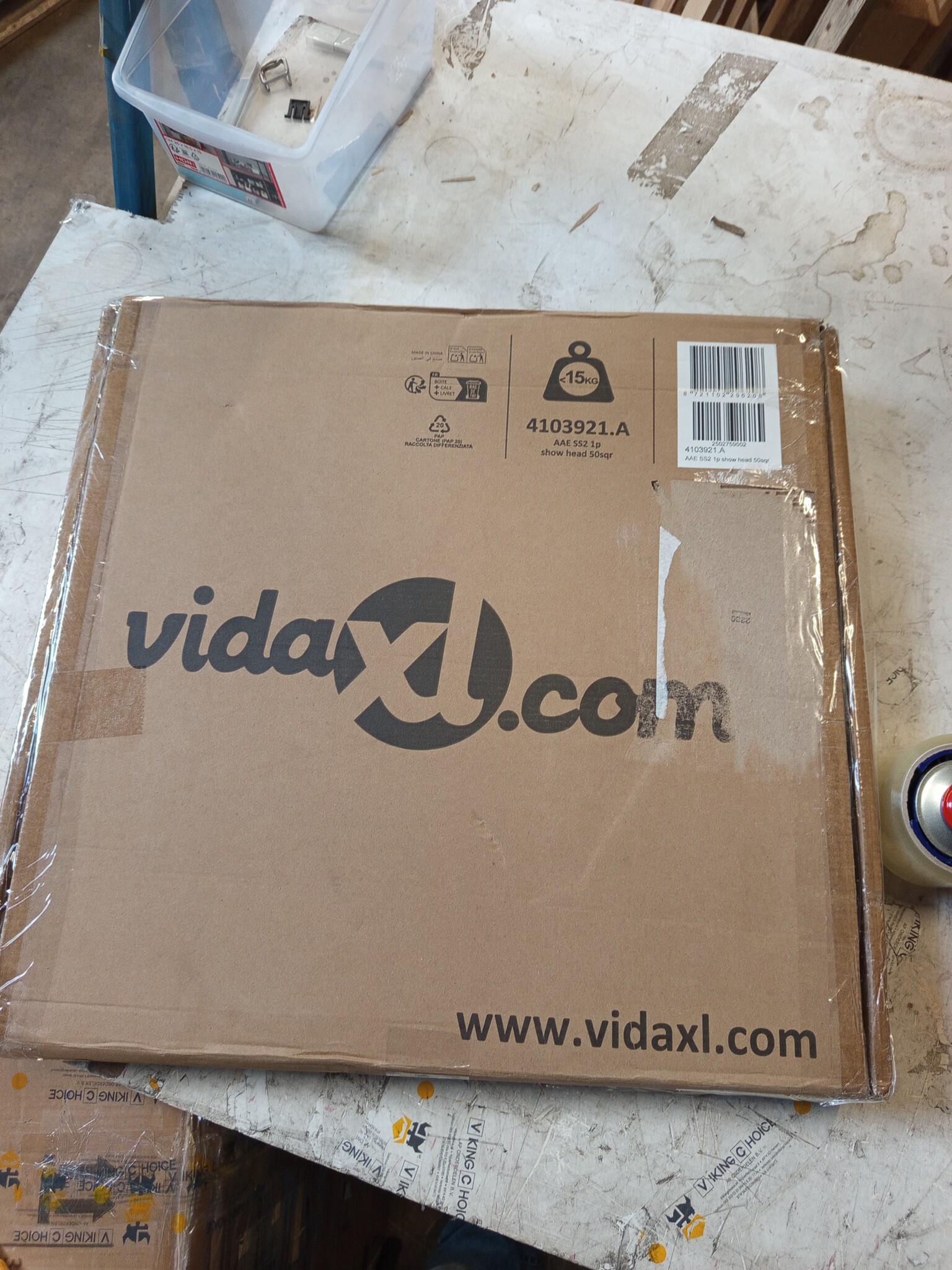 VidaXL Vierkante Regendouchekop 50x50cm - 60% Korting!