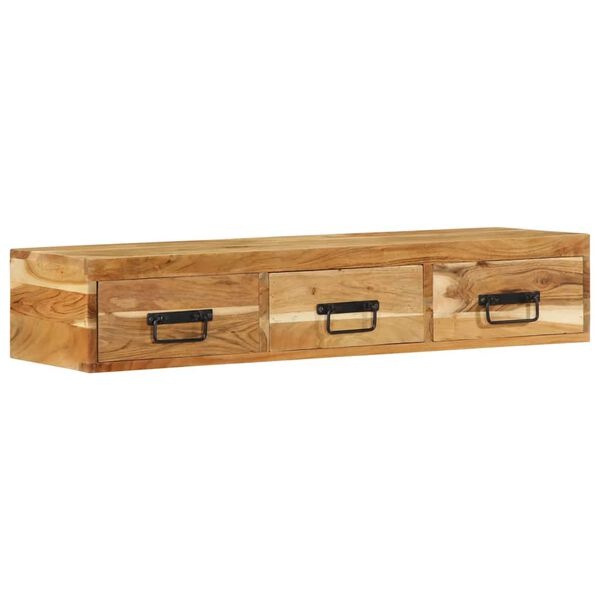 vidaXL Wandmeubel Acaciahout 100cm - 55% Korting! (LET OP: Beschadigd)