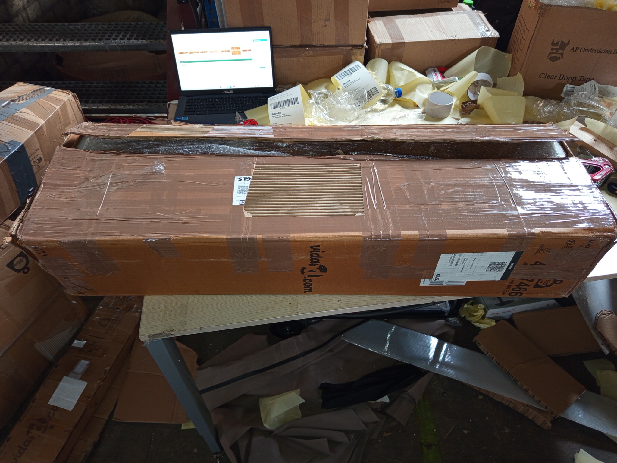 vidaXL Wandmeubel Acaciahout 100cm - 55% Korting! (LET OP: Beschadigd)
