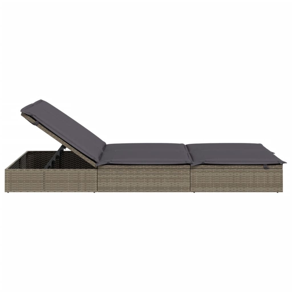 vidaXL Ligbed 2-persoons Grijs - 60% Korting!
