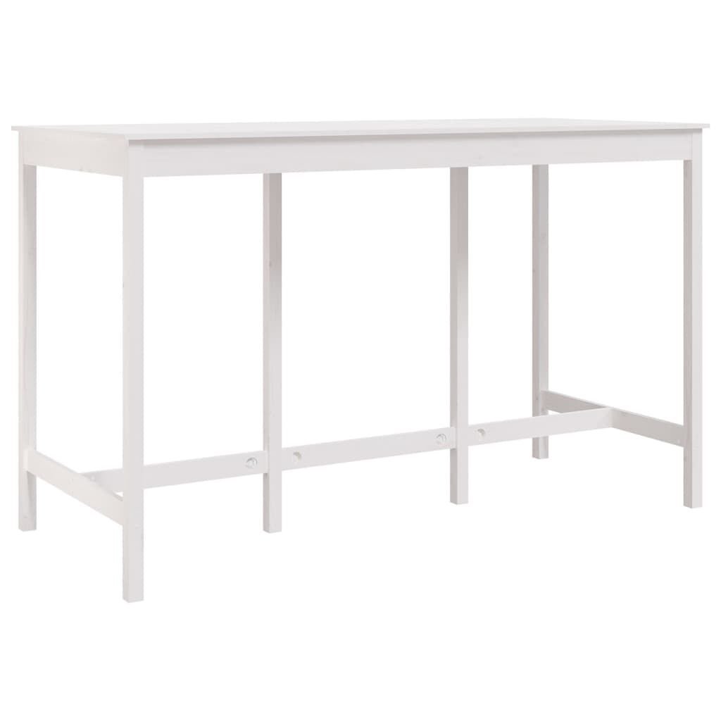 VidaXL Bartafel Grenenhout Wit 180cm - 73% Korting! (Beschadigd)