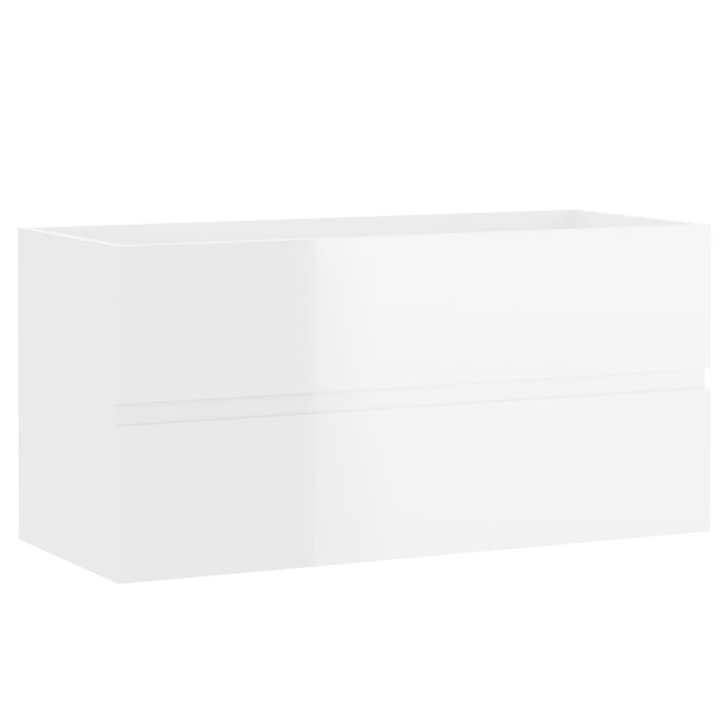 vidaXL Wastafelkast Wit 90cm - 65% Korting! (Retour)