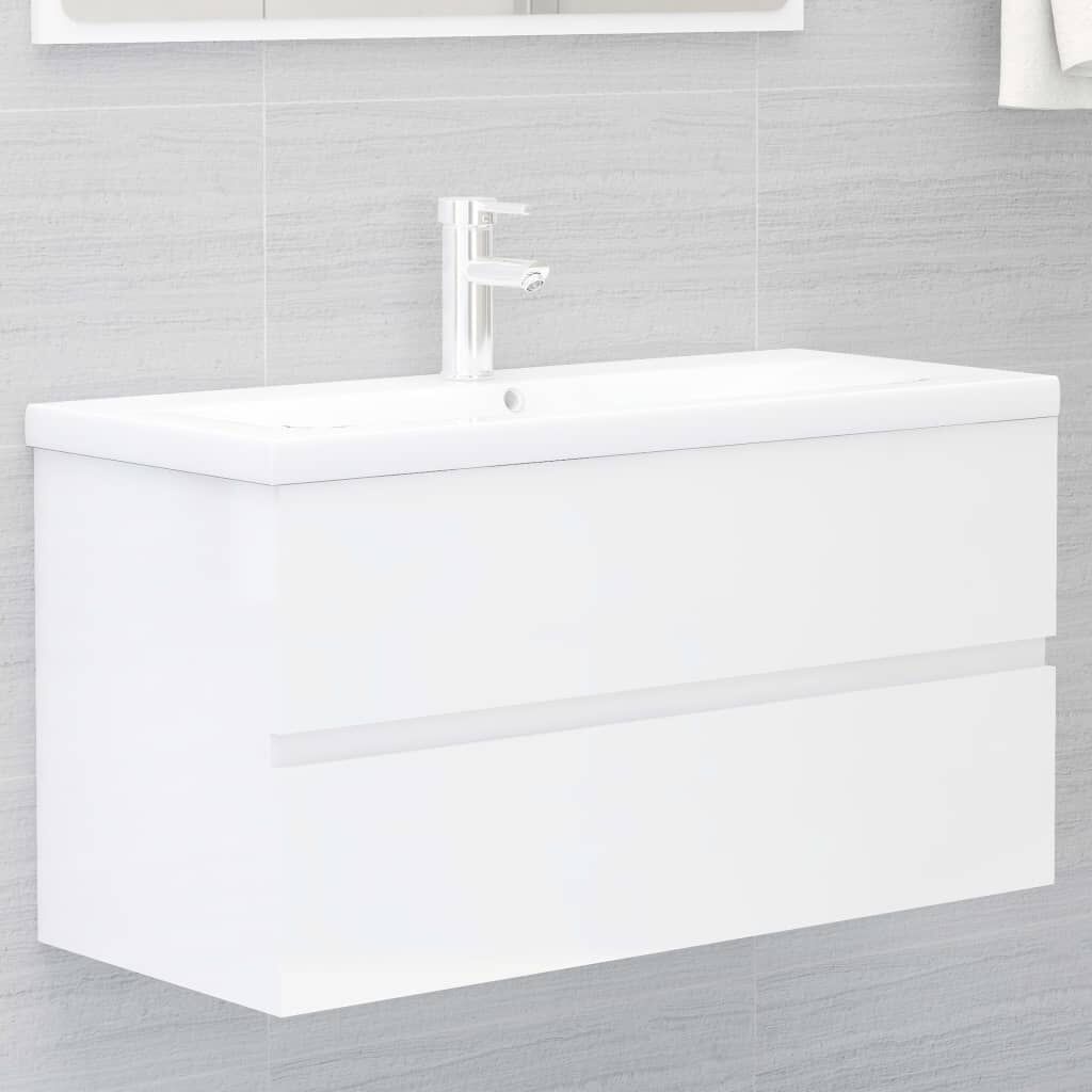vidaXL Wastafelkast Wit 90cm - 65% Korting! (Retour)