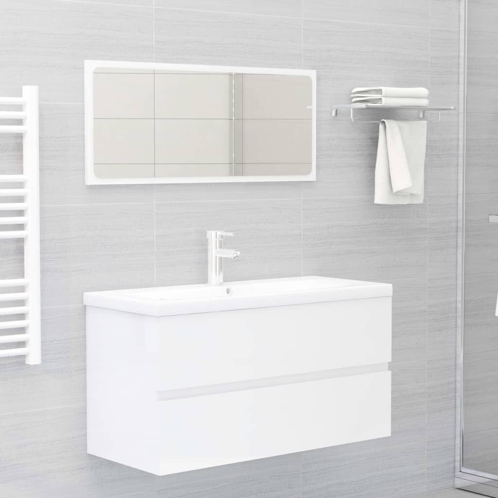 vidaXL Wastafelkast Wit 90cm - 65% Korting! (Retour)