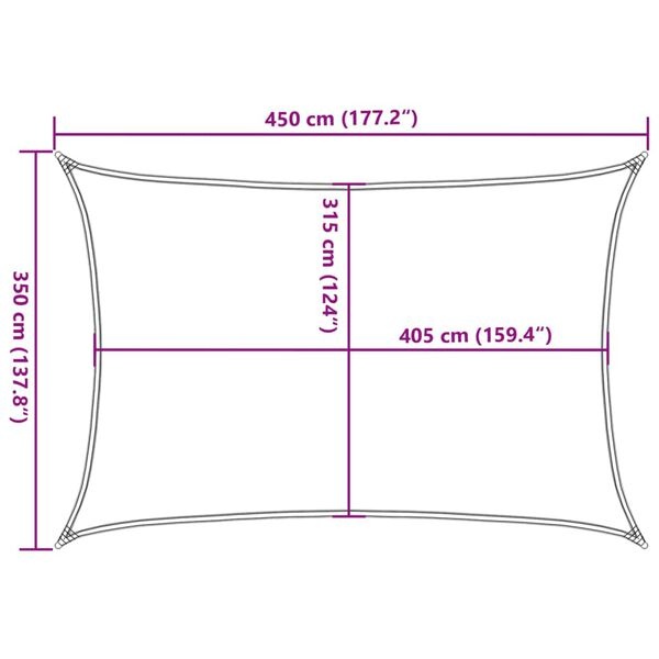 Zonnezeil Crème 3,5x4,5m - 65% Korting! (Zo goed als nieuw)