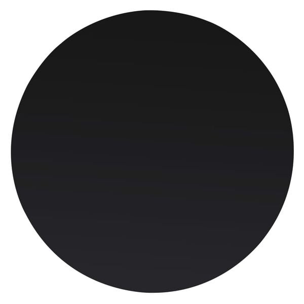 Glazen Tafelblad 30cm - Zwart - Krasjes - 71% Korting!